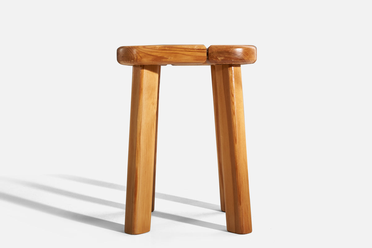 Olof Ottelin, Minimalist Stools, Solid Pine, Finland, 1960s – PRB