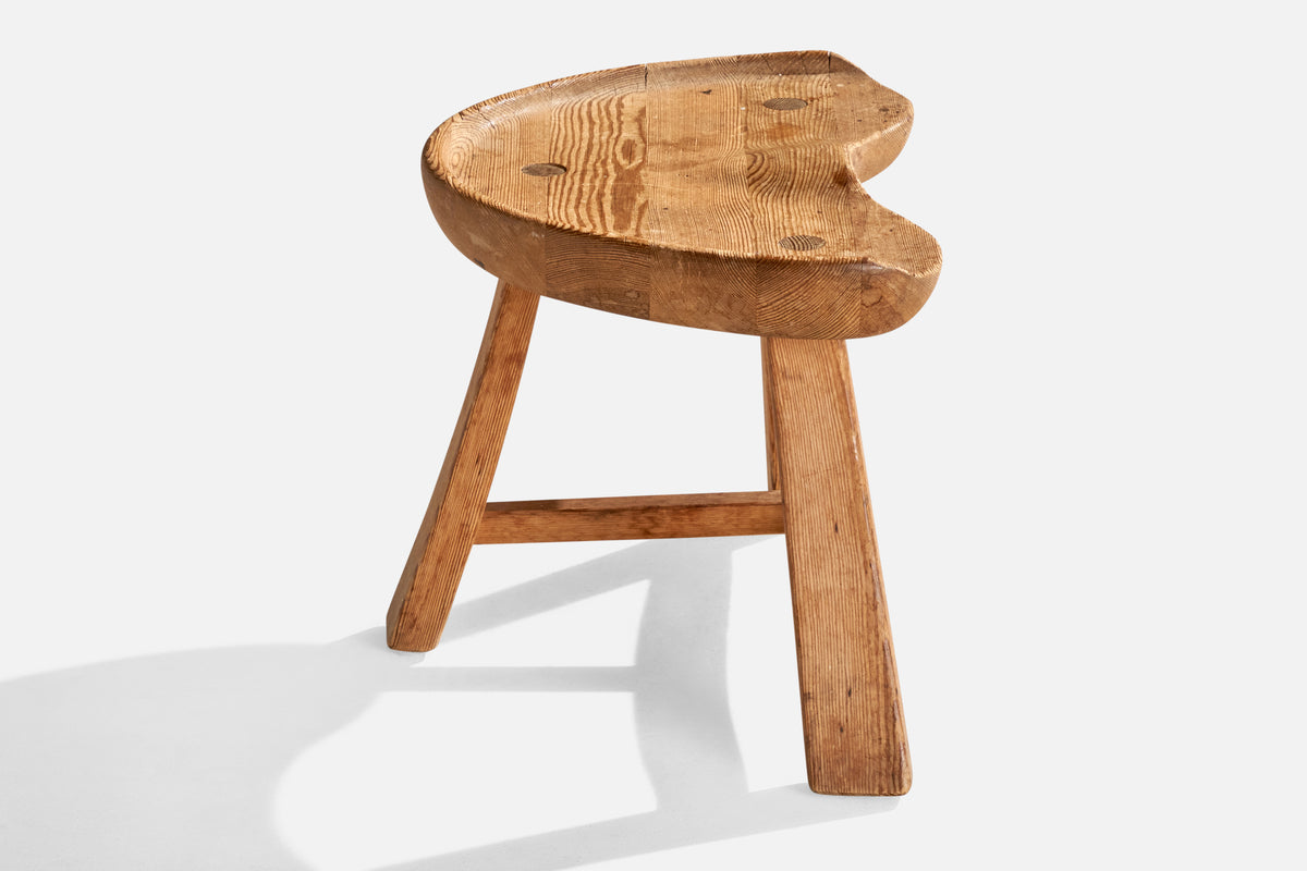Krogenæs Møbler, Stool, Pine, Norway, 1960s – PRB