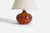 Swedish Designer, Table Lamp, Red-Orange Glazed Stoneware, Sweden, 1960s Default Title