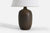 Agne Aronson, Table Lamp, Brown-Glazed Stoneware, Sweden, c. 1960s