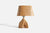 American Designer, Free Form Table Lamp, Wood, Brass, US, 1950s Default Title