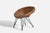 Italian Designer, Small Chair, Wicker, Metal, Italy, 1950s Default Title