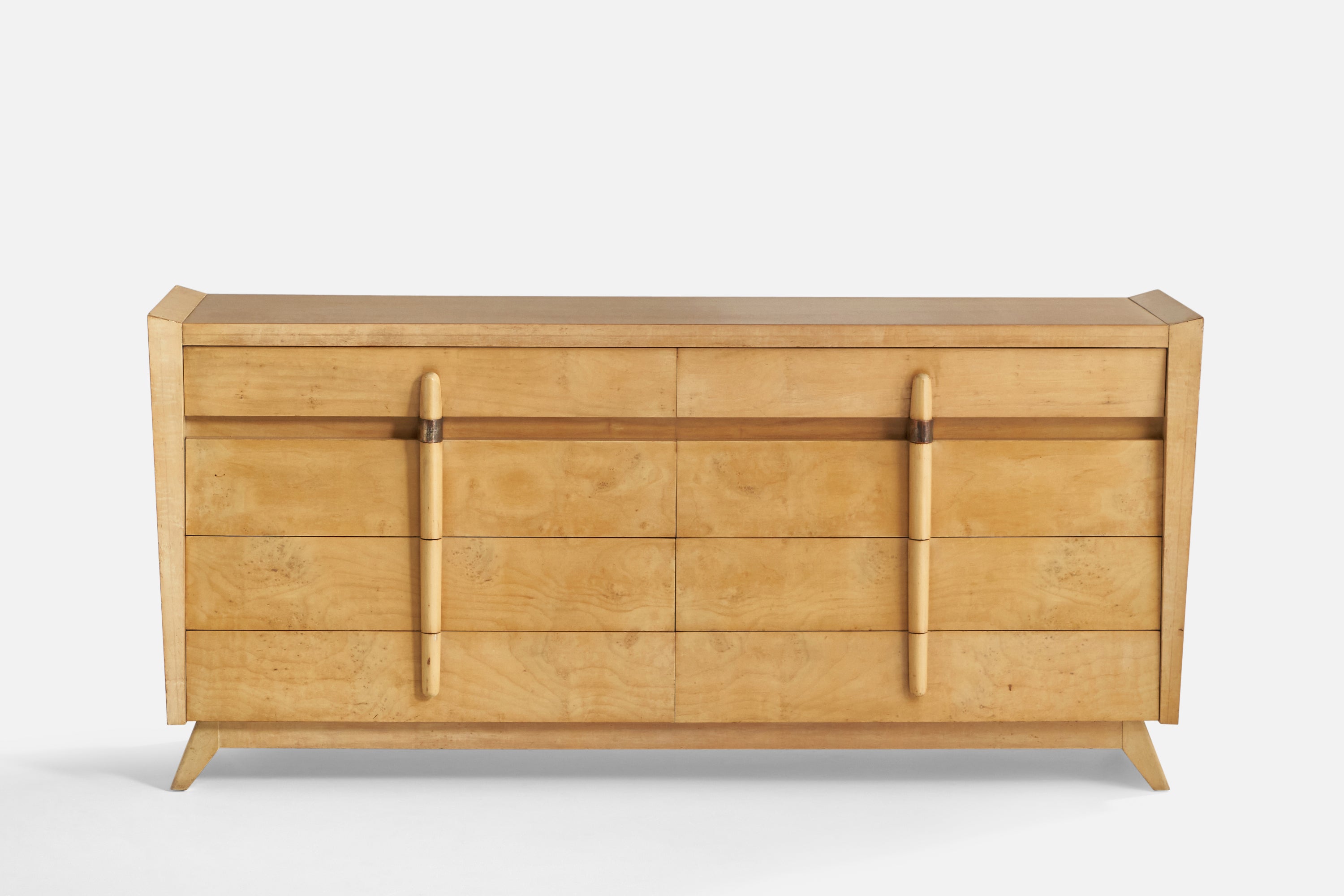 American Designer, Dresser, Maple, Brass, USA, 1950s – PRB