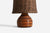 American Designer, Freeform Table Lamp, Wood, Brass, Rattan, America, 1960s