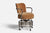 American Designer, Desk Chair, Chrome Metal, Mohair, USA, 1930s