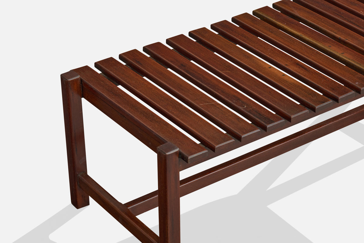 Brazilian Designer, Bench, Wood, Brazil, 1960s – PRB